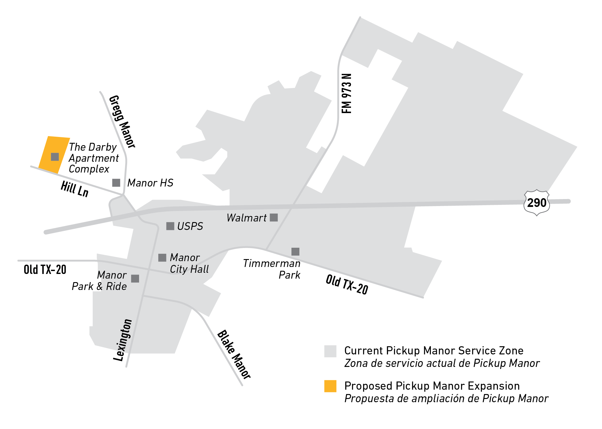 map of Pickup Manor expansion including The Darby apartments