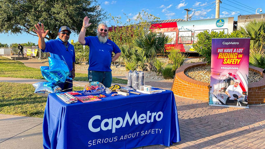 Safety team during Rail Safety Week