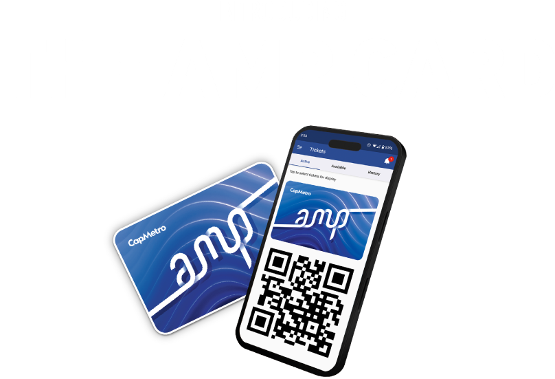 Hero image showing the amp card and app