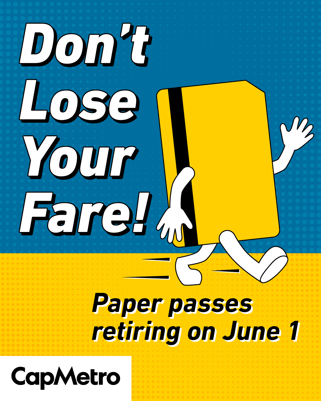 Paper passses retiring on June 1, don't lose your fare!
