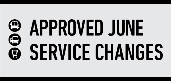 Approved June Service Change