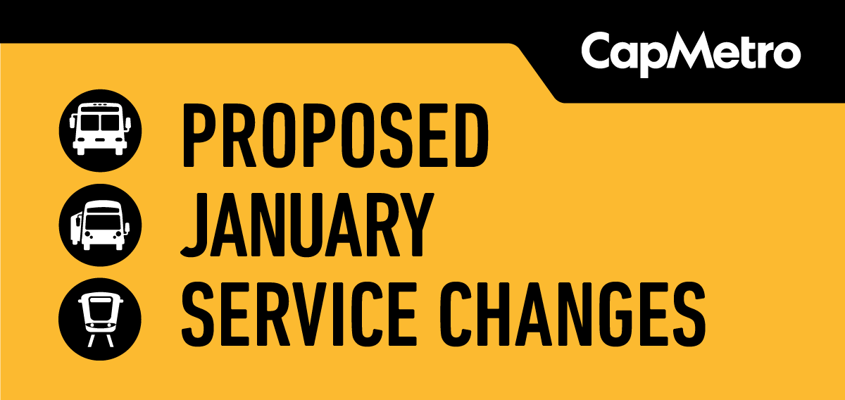 Proposed January Service Changes