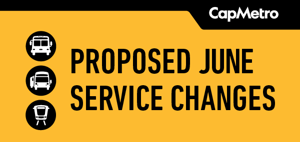 Proposed June Service Change Latest News Banner