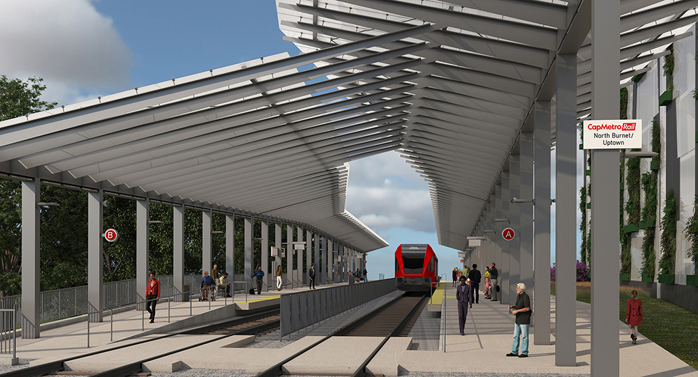 North Burnet / Uptown North station rendering