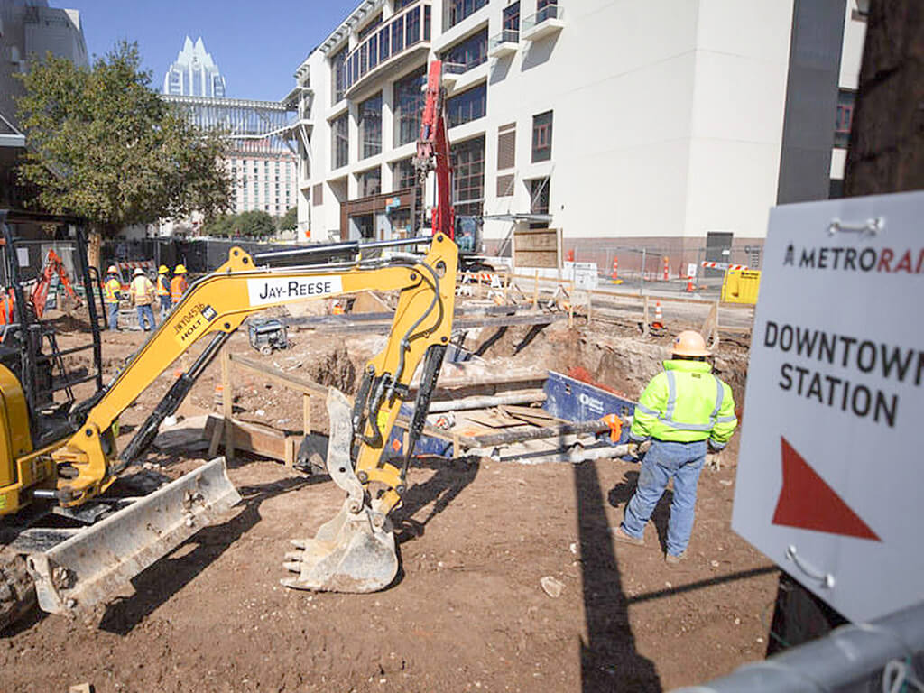 Major projects downtown station construction
