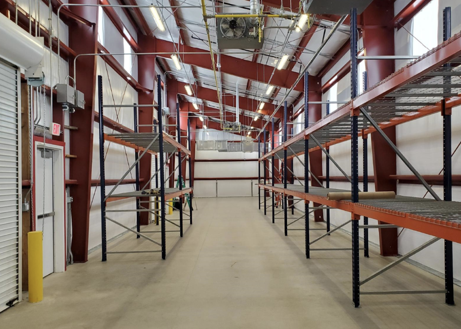 Red Line Maintenance Facility photo: Interior of the completed warehouse extension