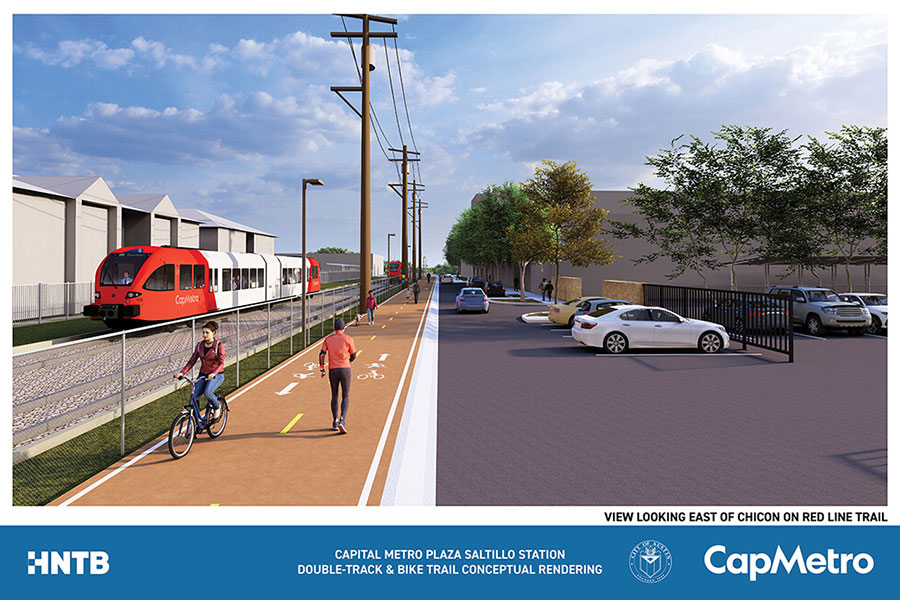 Red Line Trail Rendering