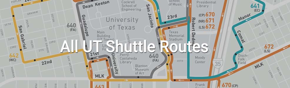 all UT shuttle routes thumbnail