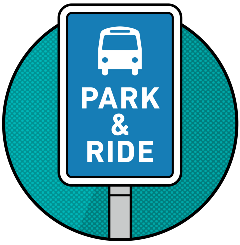 Illustration of a Park and Ride sign by CapMetro