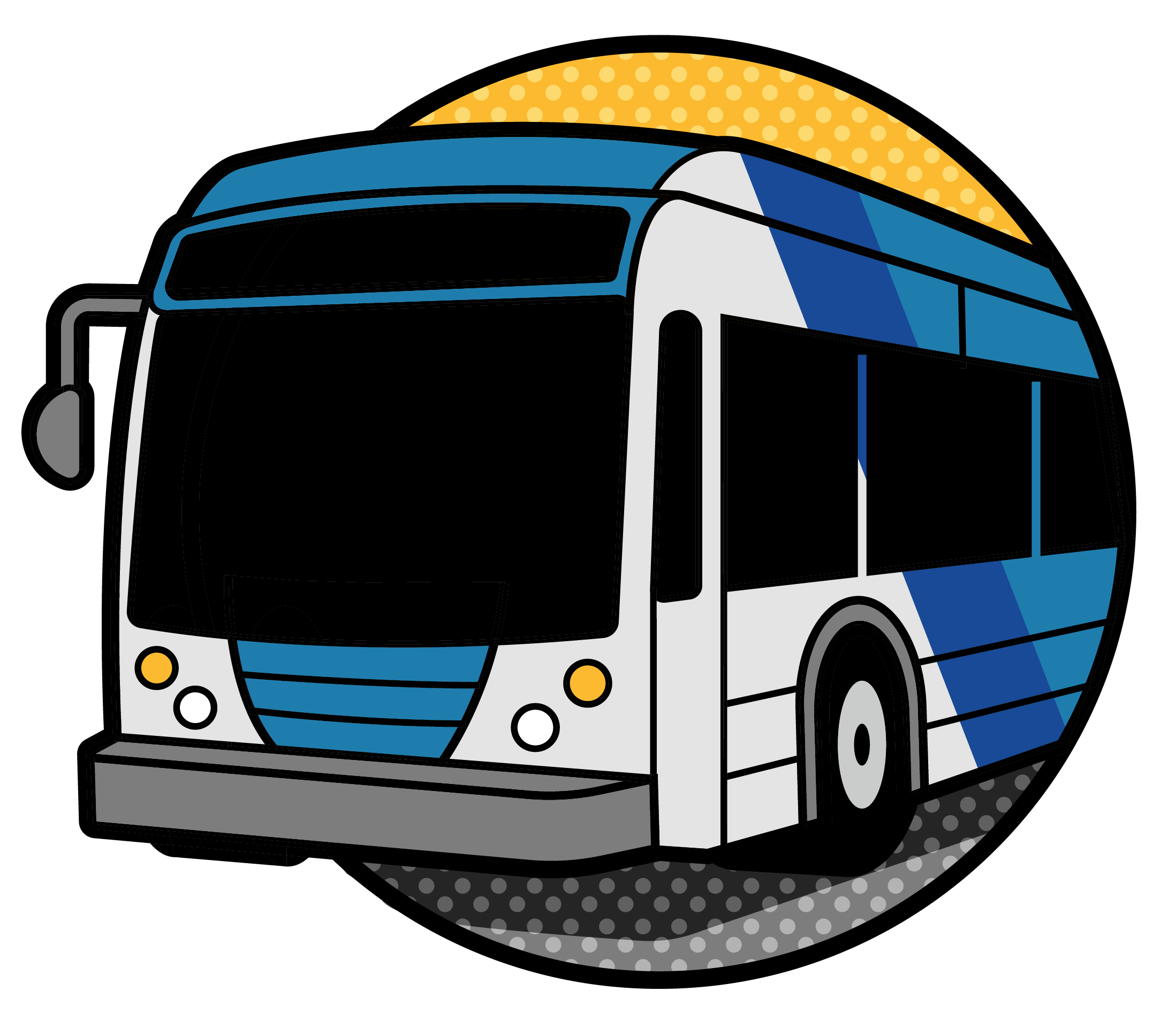 Illustration of a CapMetro Rapid Bus